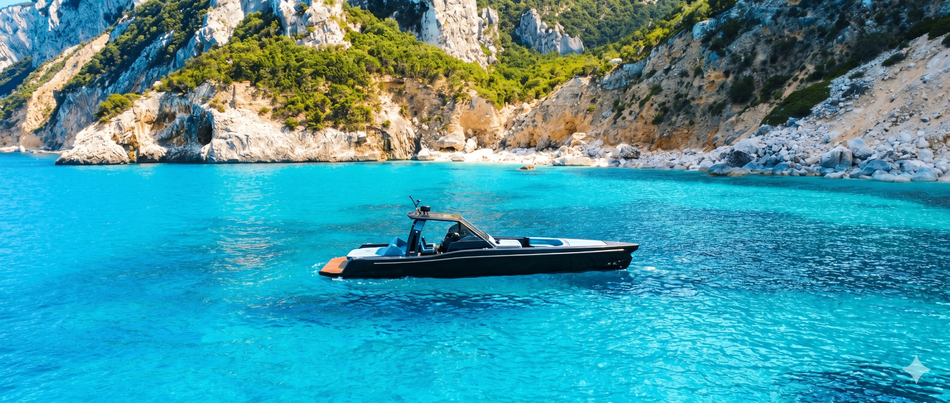 Anchored in a hidden cove